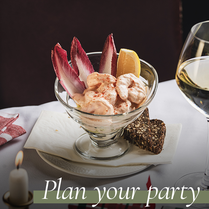 Make a group booking. Christmas at The Angel in London