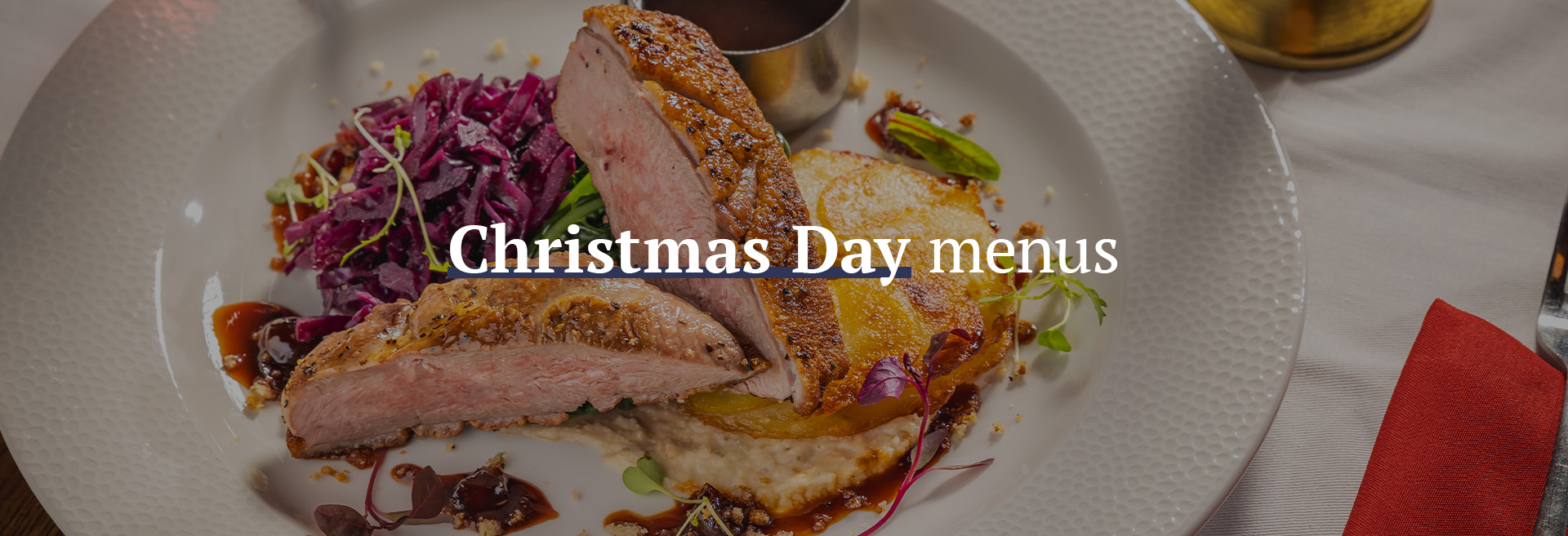 Christmas Day Menu at The Angel
