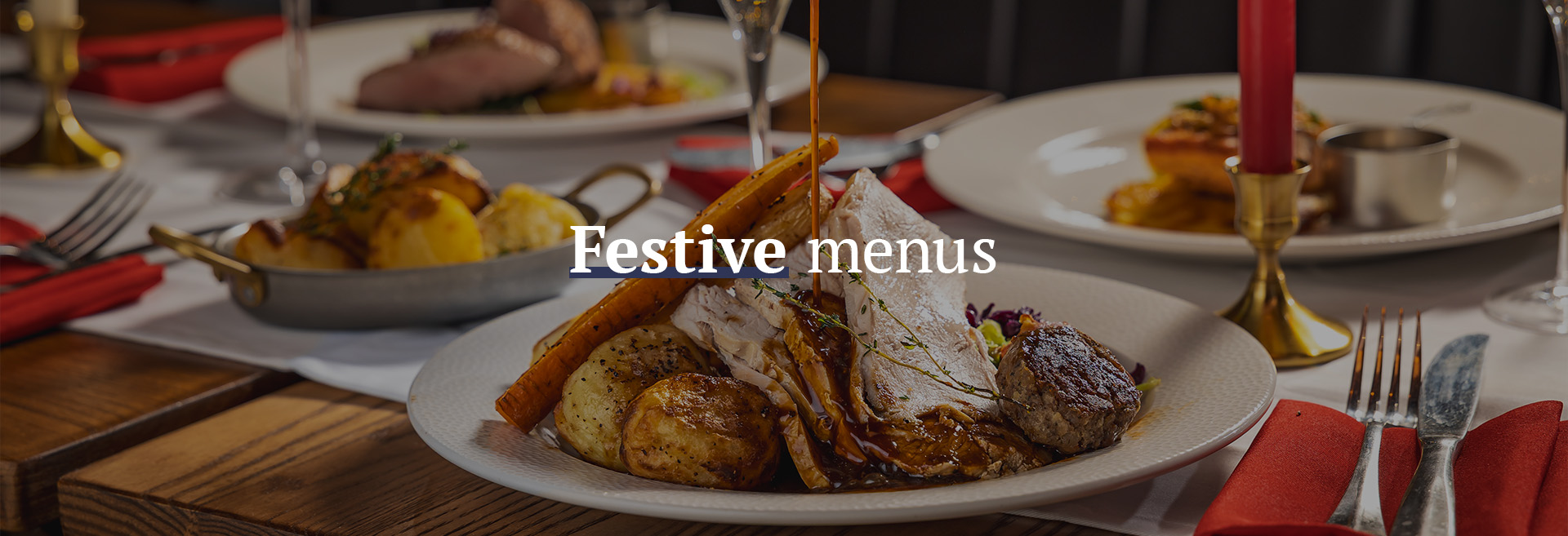 Christmas menu at The Angel